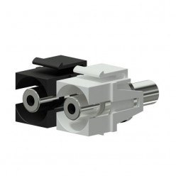 Procab VCK310/B Keystone adapter - 3.5 mm Jack female - 3.5 mm Jack female Black